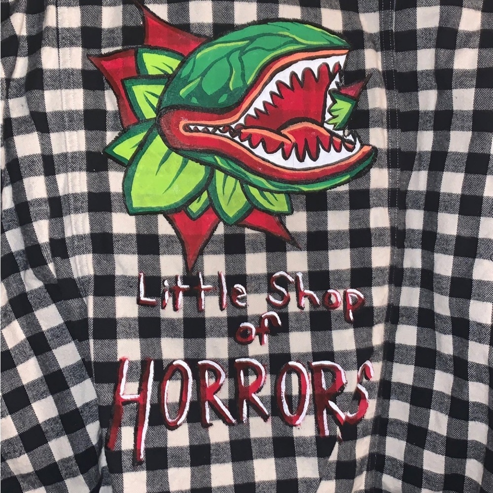 Little Shop of Horrors Hand Painted Flannel Shirt